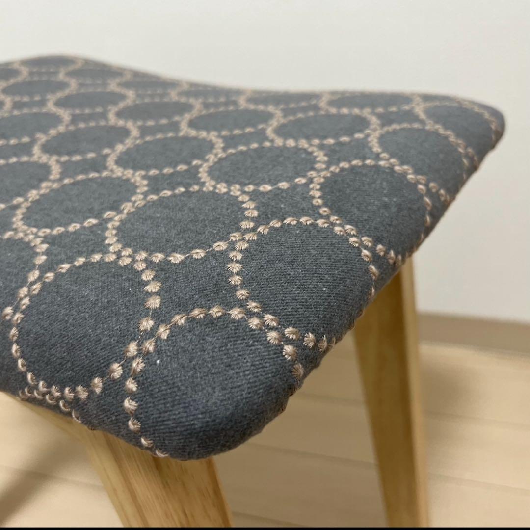 ミナペルホネン スツール タンバリン 太脚 【グレー/ブルー】 椅子 腰掛け