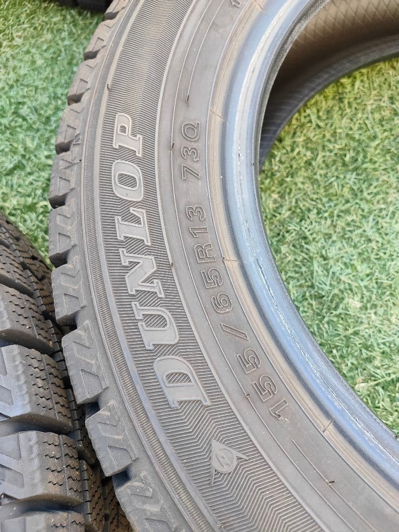 2023年製 バリ溝 DUNLOP ウィンターマックス 155/65R13