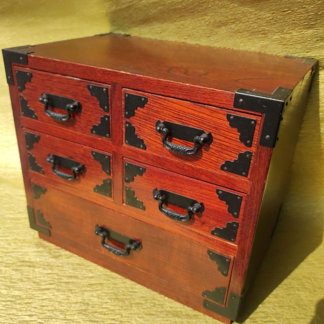 木製小物入れ【引出し5つ】