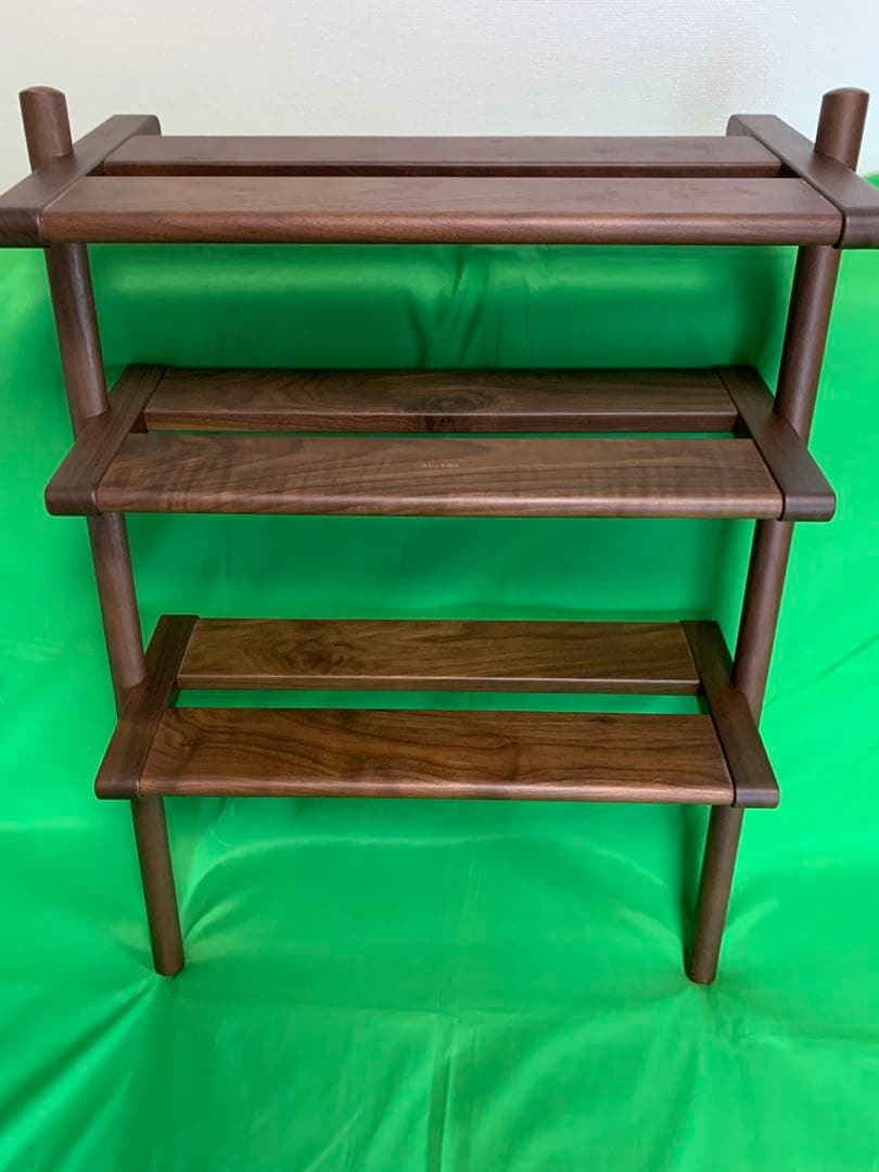 高級シューズラック北海道タモ材