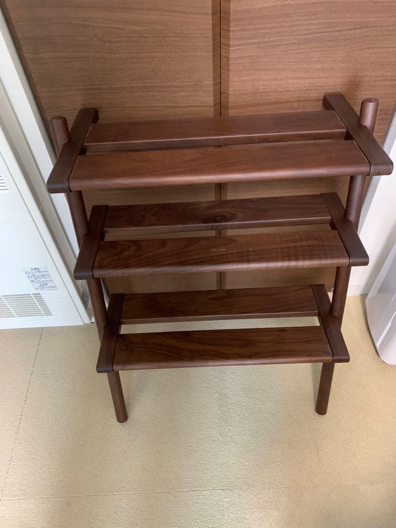 高級シューズラック北海道タモ材