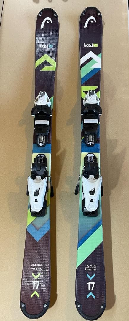 スキー板　キッズ　ヘッド　117㎝　ツインチップ　フリースキー
