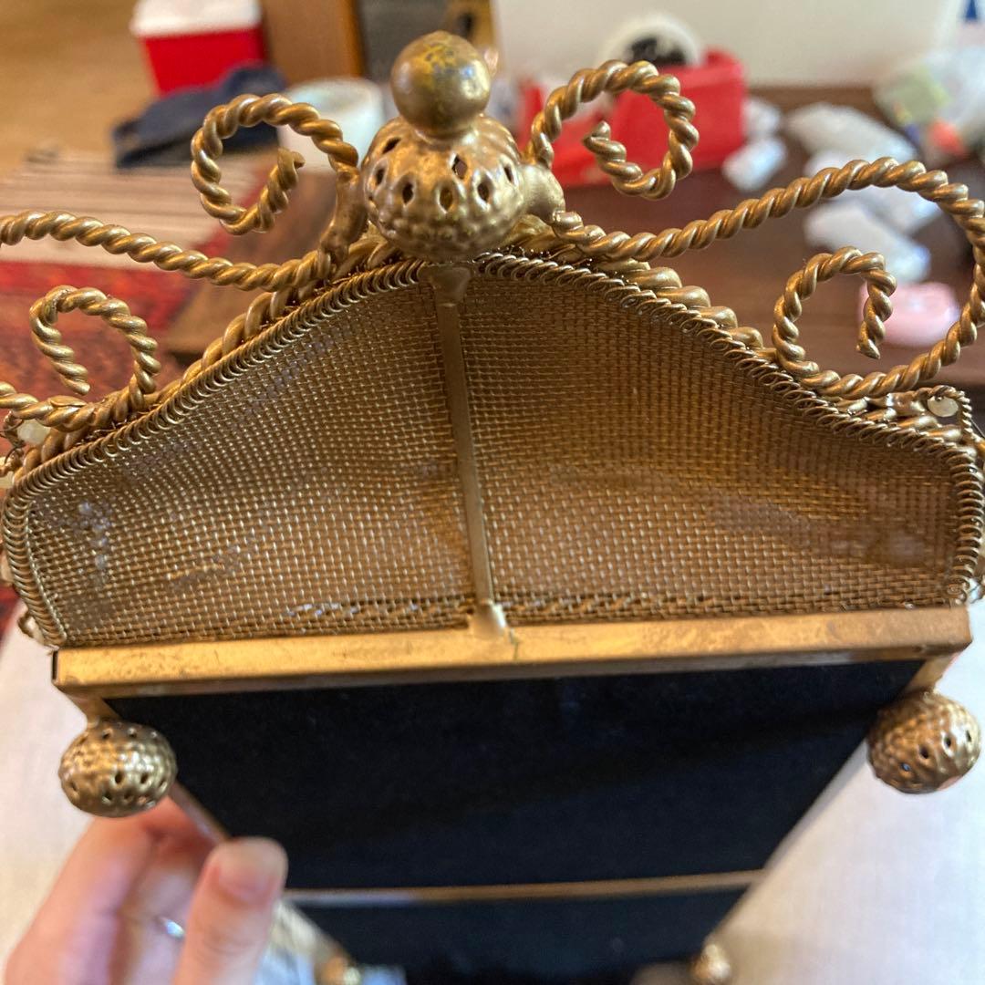 アンティーク　ミラートレイ