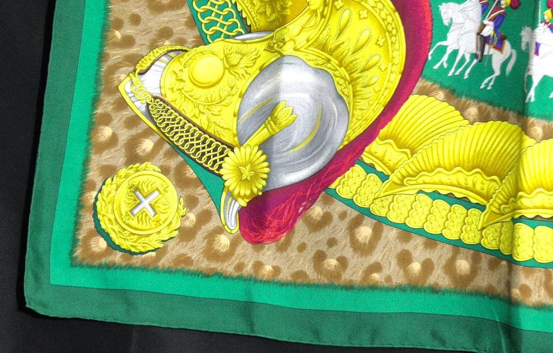 美品　HERMES エルメス　大判スカーフ　カレ90　 D272