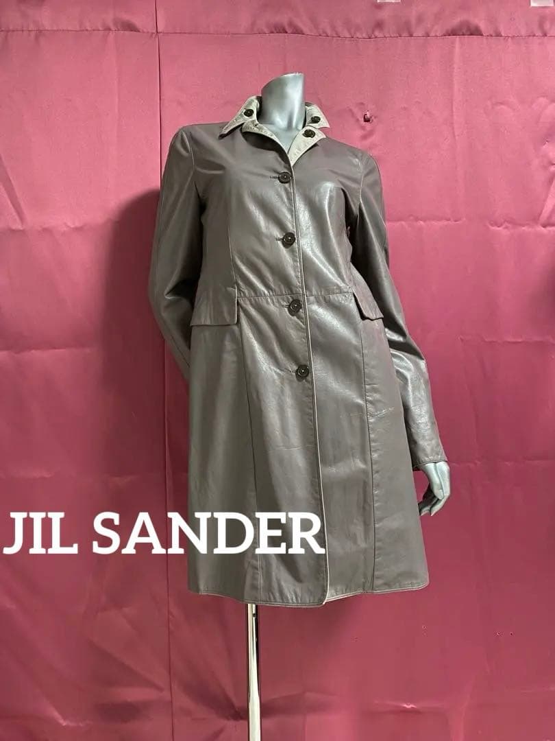 JIL SANDERジルサンダー◇イタリア製◇レディースリバーシブルレザーコート