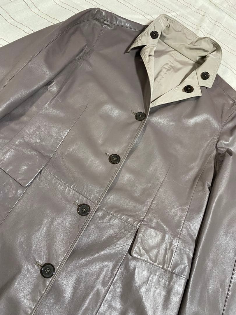 JIL SANDERジルサンダー◇イタリア製◇レディースリバーシブルレザーコート