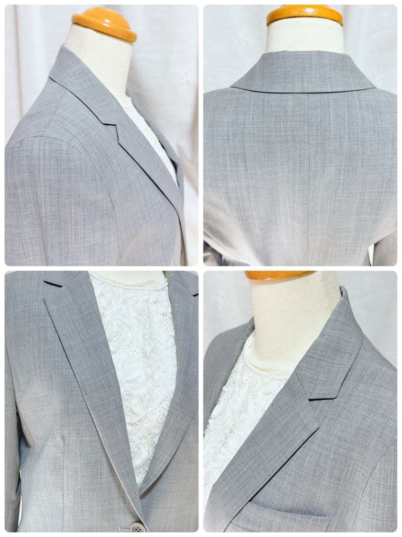 美品 セオリー スーツ セットアップ グレー ジャケット パンツ サイズ2