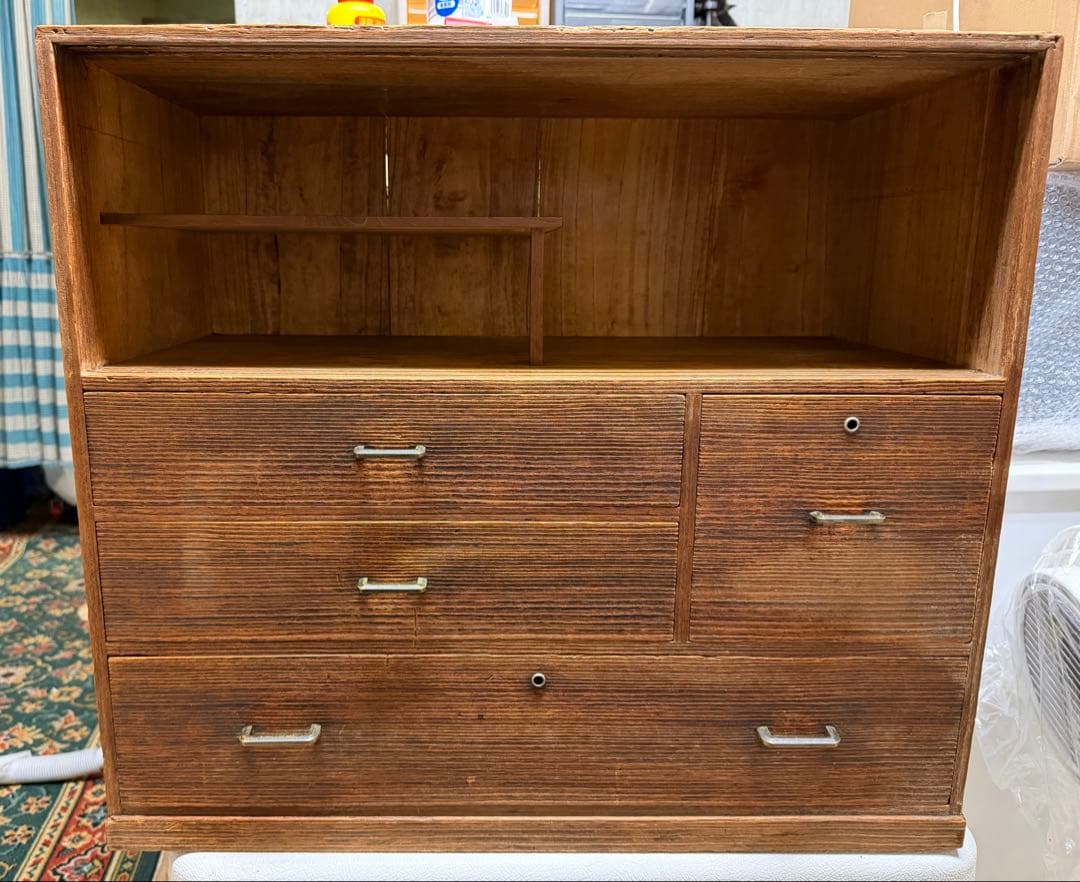 昭和レトロ　茶タンス 水屋箪笥　引き出し付き　たのめるメルカリ便