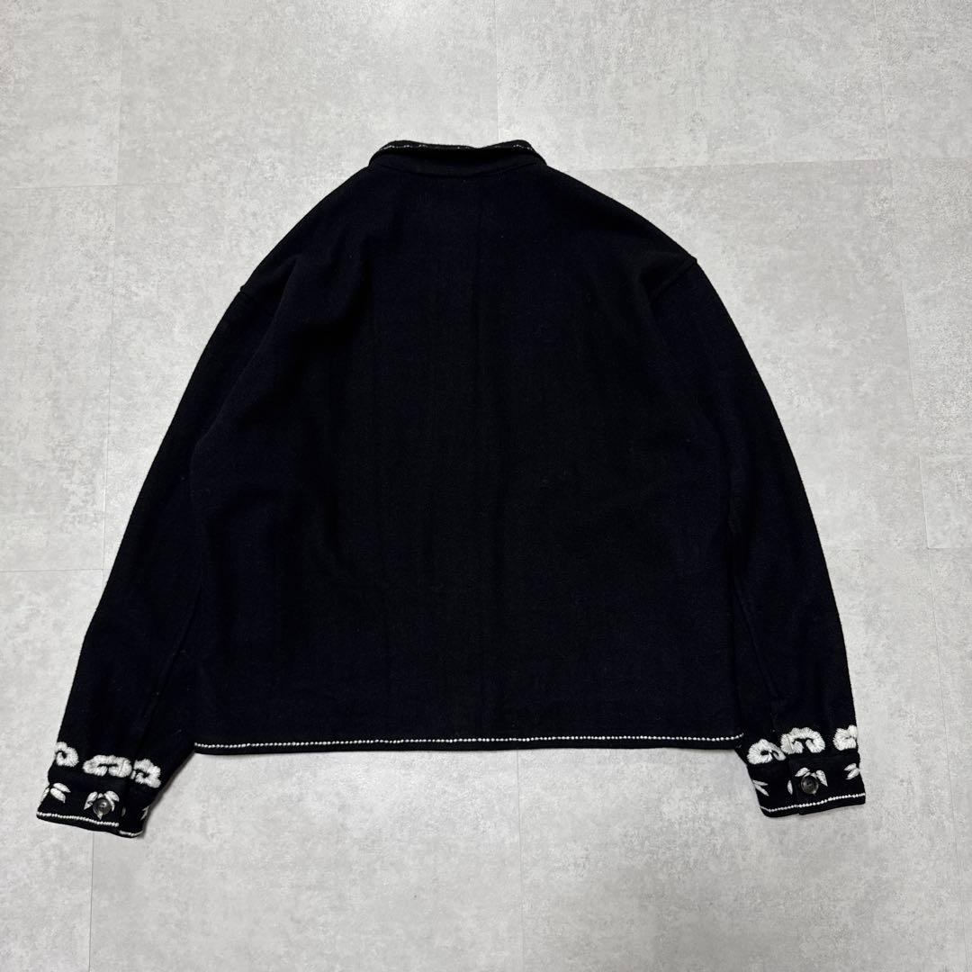 【即完】F-LAGSTUF-F ウールジャケット 虎 富士山 刺繍 スカジャン