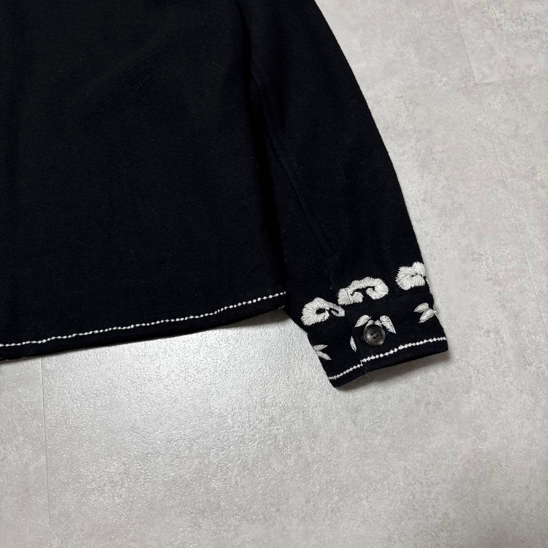 【即完】F-LAGSTUF-F ウールジャケット 虎 富士山 刺繍 スカジャン