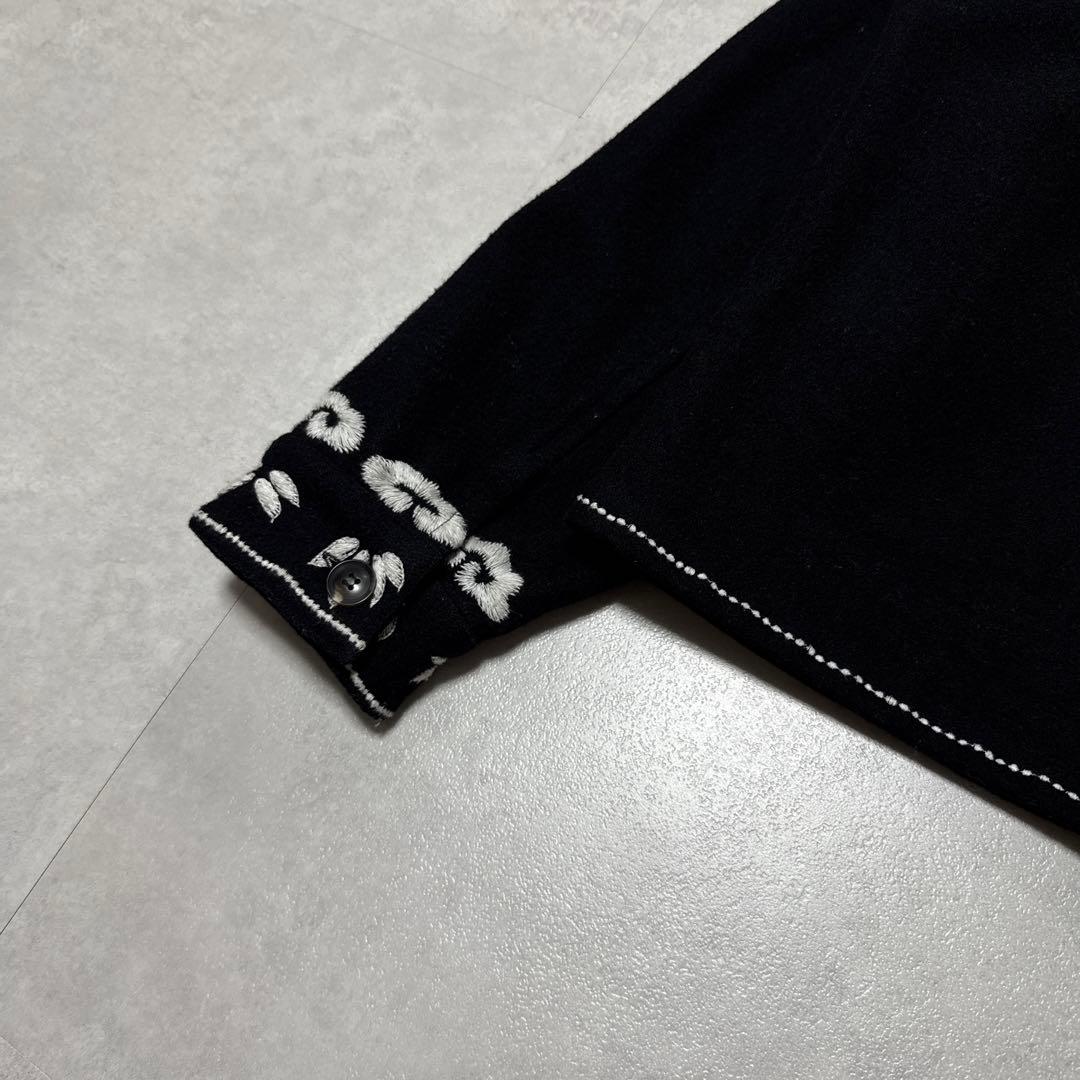 【即完】F-LAGSTUF-F ウールジャケット 虎 富士山 刺繍 スカジャン