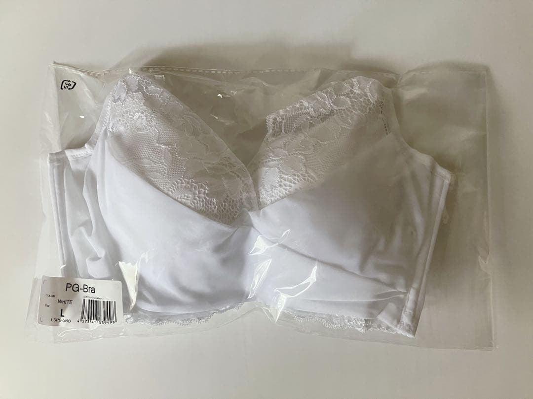 PGブラ　ホワイト&ピンク　L ２枚セット