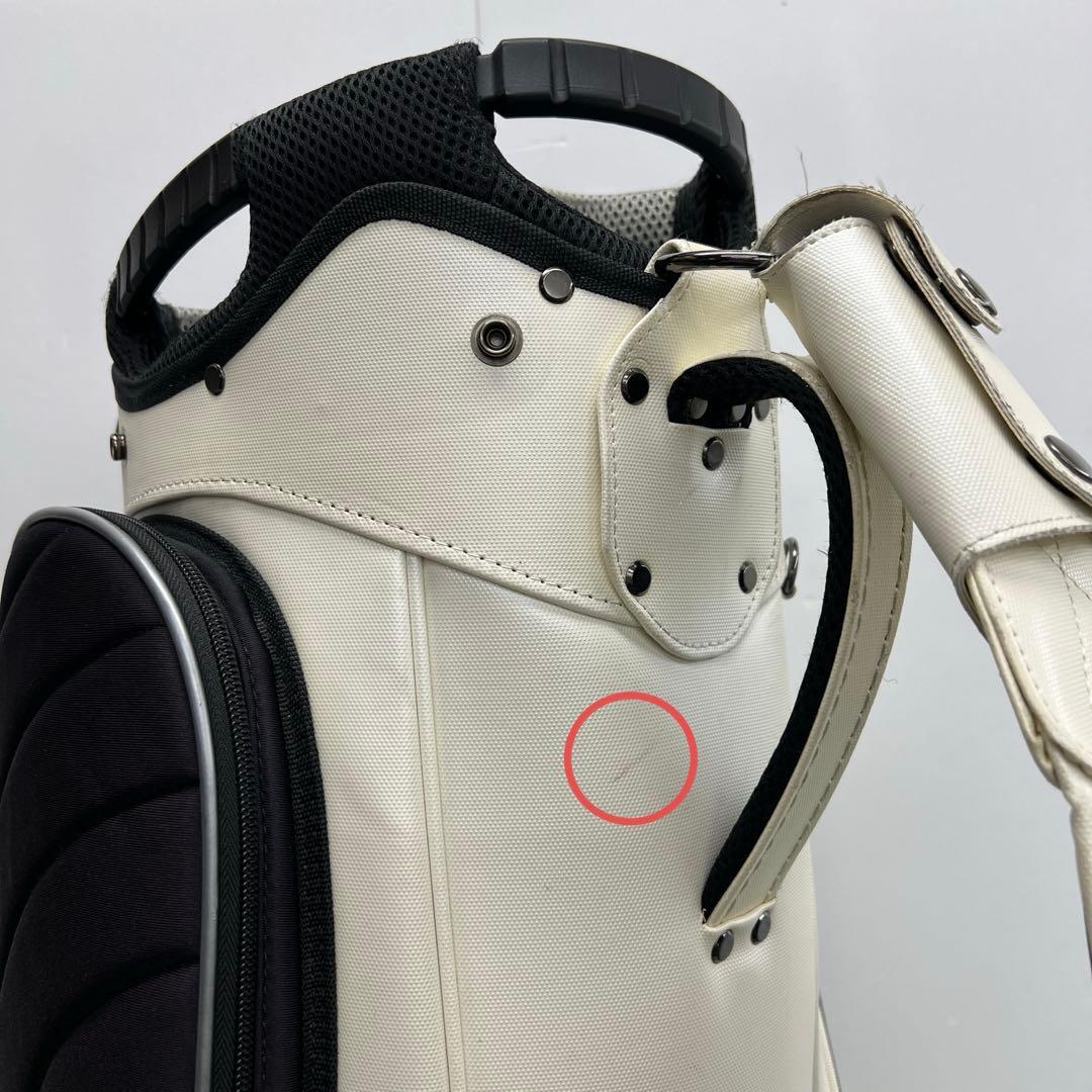 PRGR プロギア　ゴルフバッグ　キャディバッグ　9インチ　ホワイト　メンズ