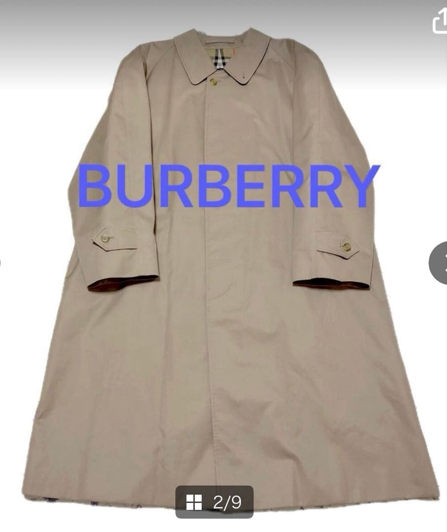 Burberrysバーバリーズ　未使用級使用感無し ステンカラーコート L