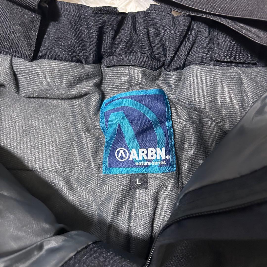 【美品】ARBN エアボーン スキーウェア 上下 シンプル ホワイト Ｌ