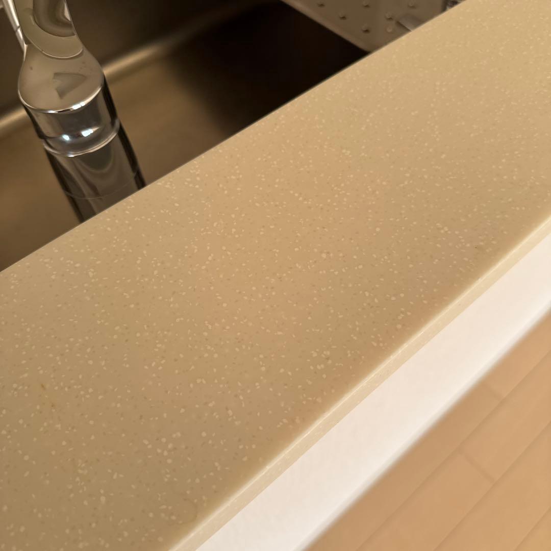 クリーム色 人工大理石 カウンター