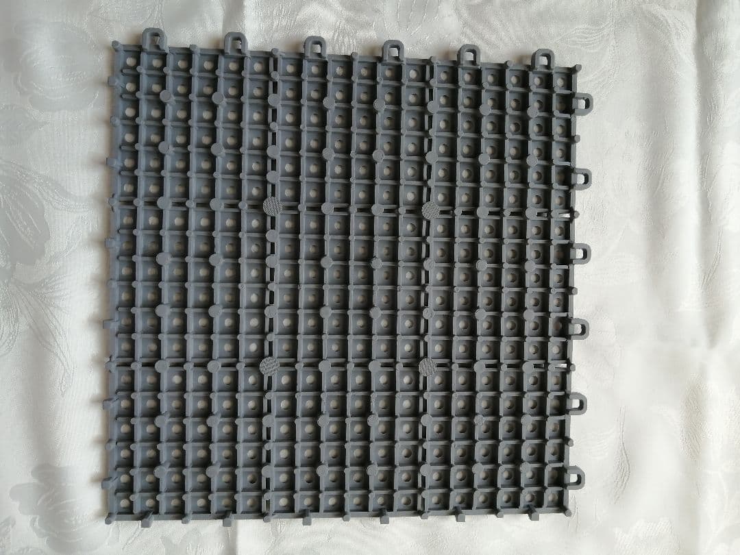 パレスチェッカー ジョイント式床材 30cmX30cm グレー 15枚入り