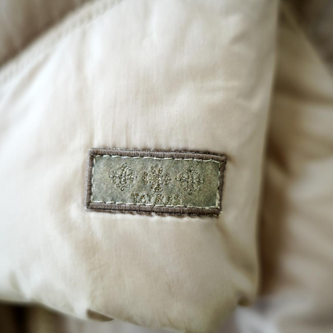 【良品】TATRAS　ダウンコート　Aラインシルエット　Sサイズ　グレージュ