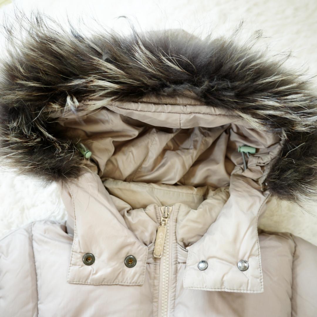 【良品】TATRAS　ダウンコート　Aラインシルエット　Sサイズ　グレージュ