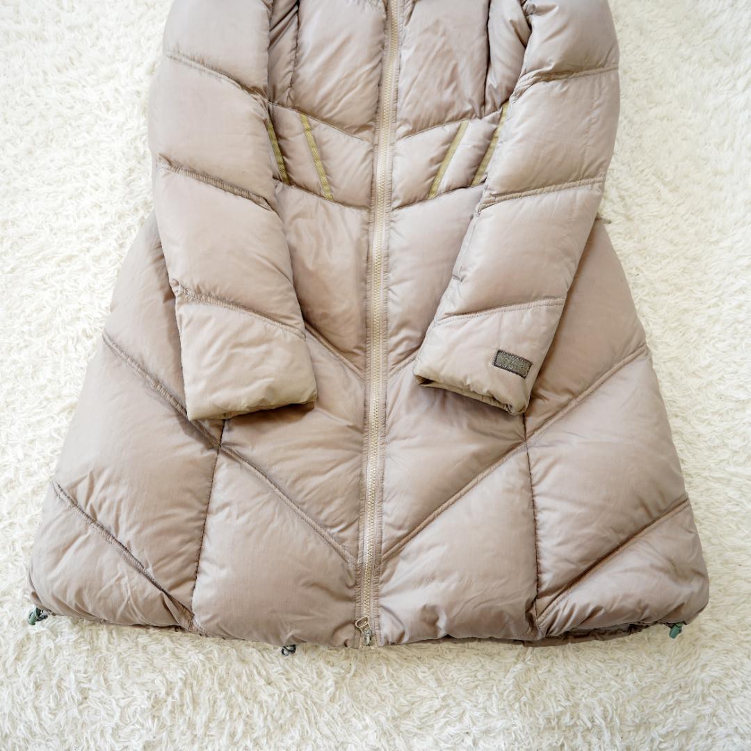 【良品】TATRAS　ダウンコート　Aラインシルエット　Sサイズ　グレージュ