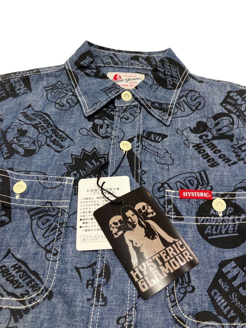 HYSTERIC GLAMOUR 新品未使用 タグ付き デニムシャツ