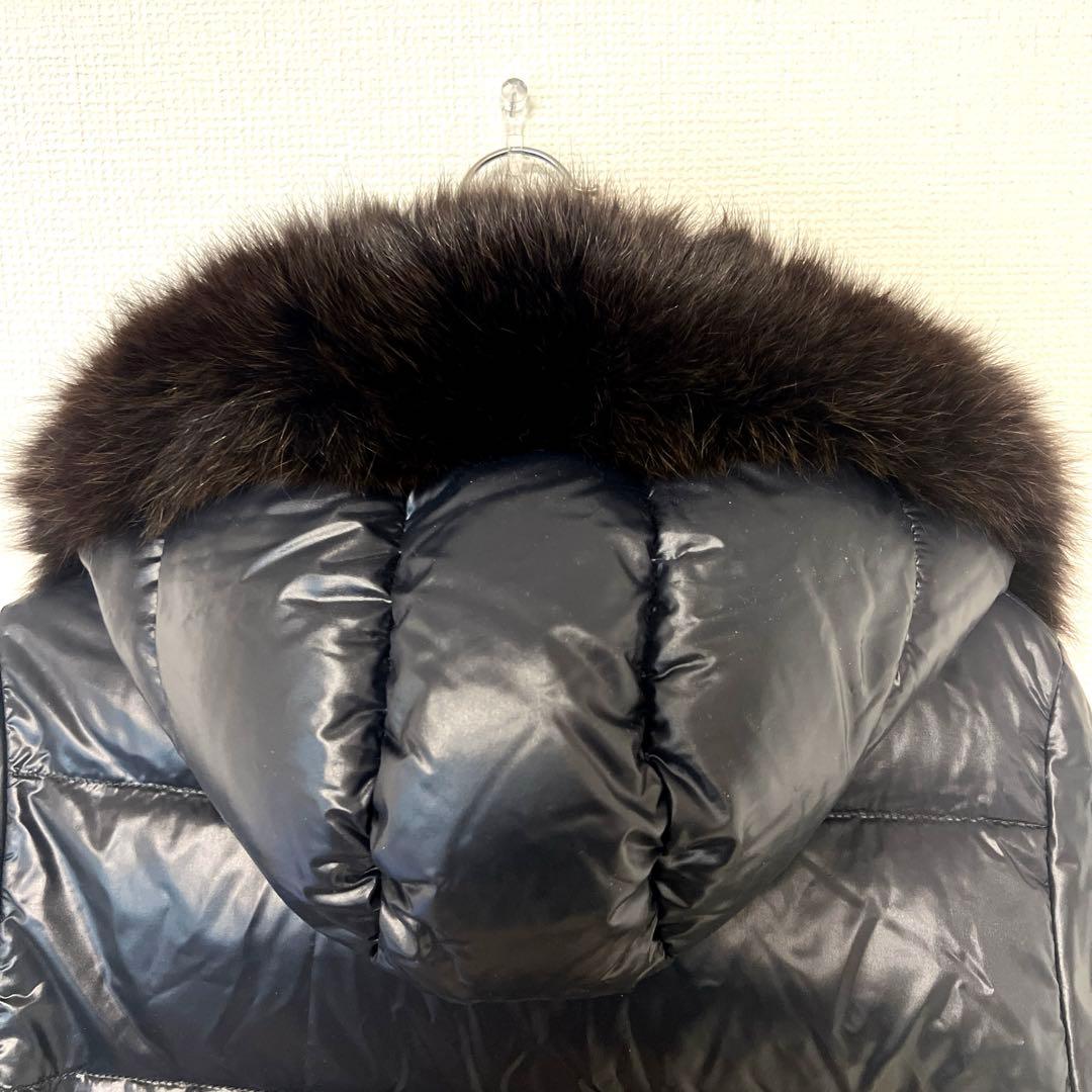 美品　デュベティカ DENEB ダウンコート40 黒　NERO フードファー付