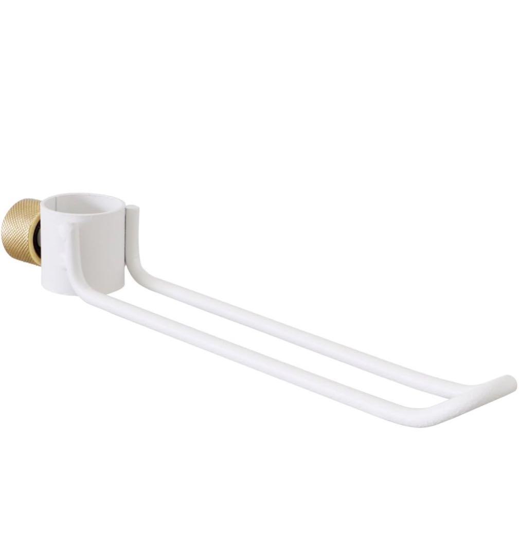 【12/18処分】DRAW A LINE 突っ張り棒2本シェルフと小物セット