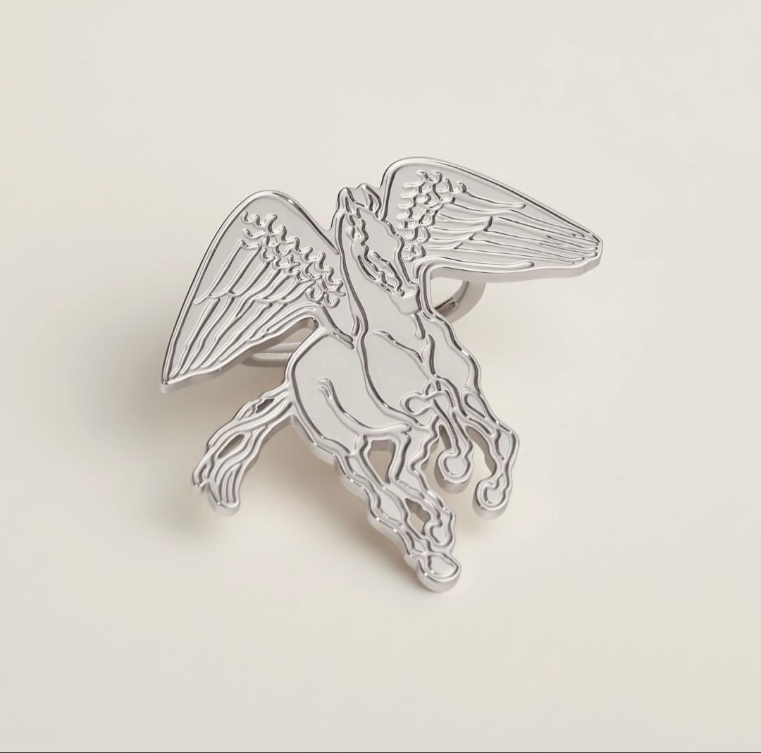 新品未使用　エルメス　HERMES スカーフリング 《ぺガス・グラヴェ》