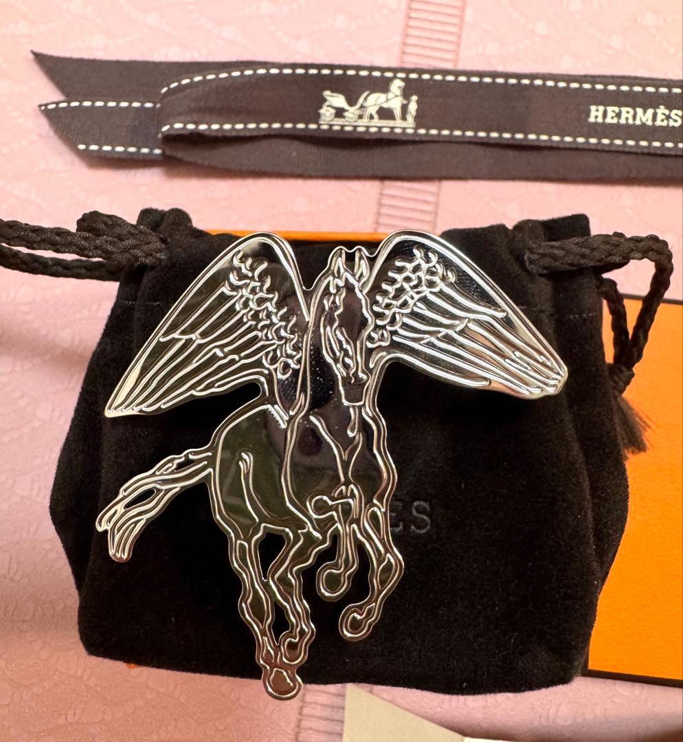 新品未使用　エルメス　HERMES スカーフリング 《ぺガス・グラヴェ》