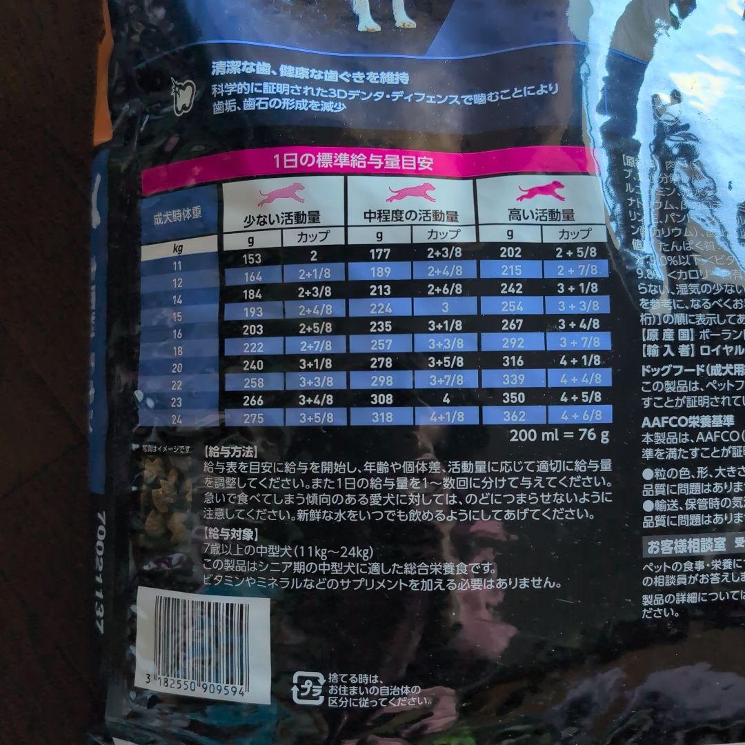 ユーカヌバシニア中型犬用ドックフード13.5キロ