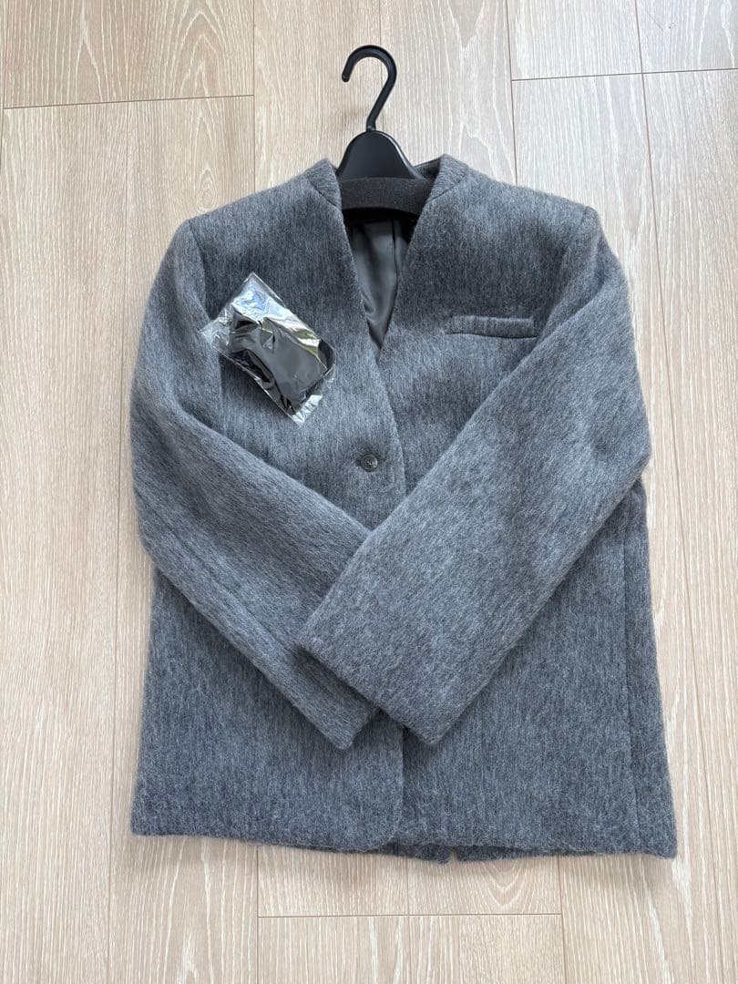 digneディニュシャギージャケットコート　shaggy jacket coat