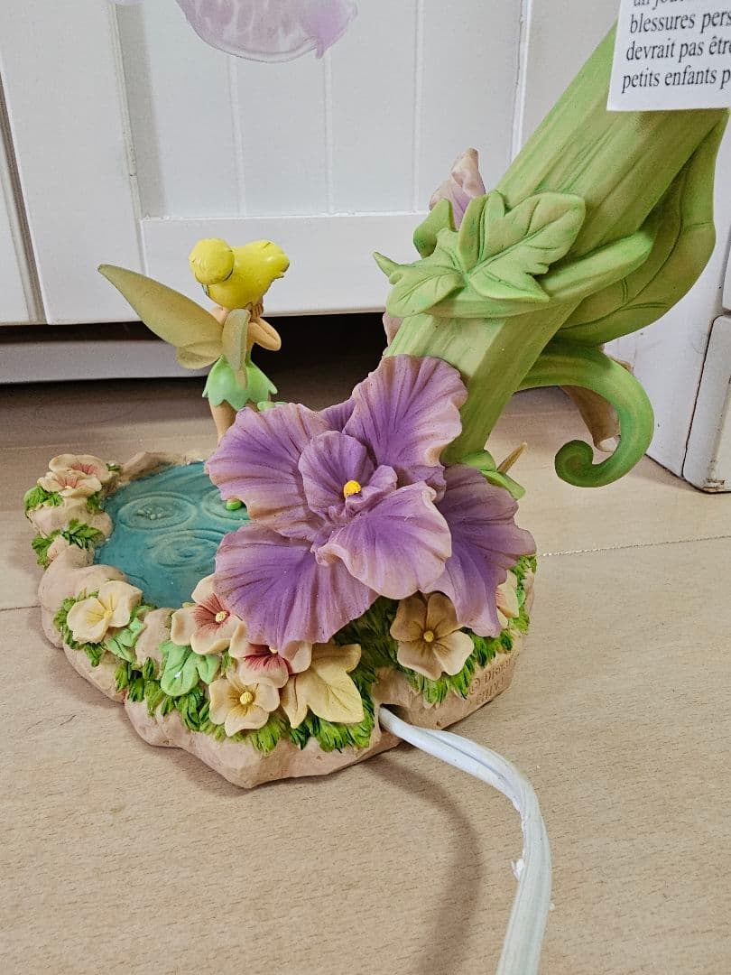 ティンカーベル　ランプ　ライト　ディズニー　置物　フラワー　花　レア　フェアリー