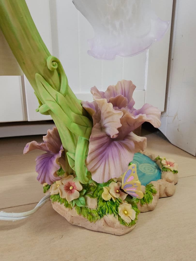 ティンカーベル　ランプ　ライト　ディズニー　置物　フラワー　花　レア　フェアリー