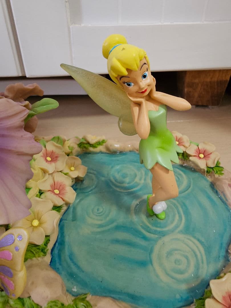 ティンカーベル　ランプ　ライト　ディズニー　置物　フラワー　花　レア　フェアリー