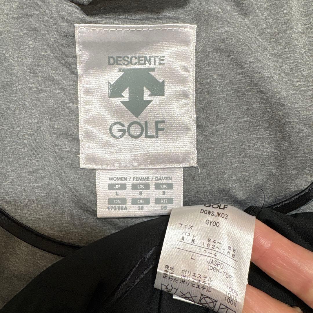 デサント　ゴルフ　中綿　ジャケット　ダウンスカート　2点セット　L グレー黒
