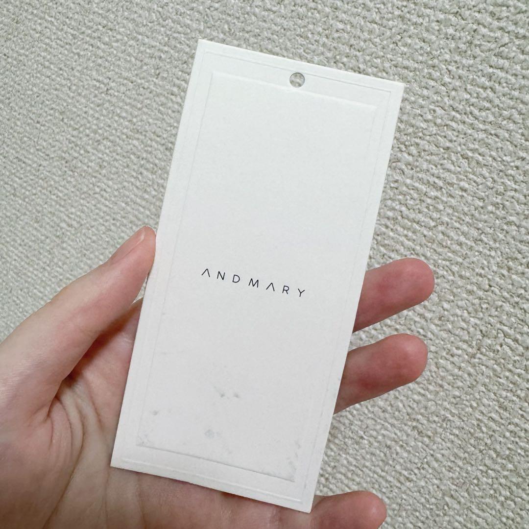 トップス ANDMARY andmary Sharon ribbon tops gray