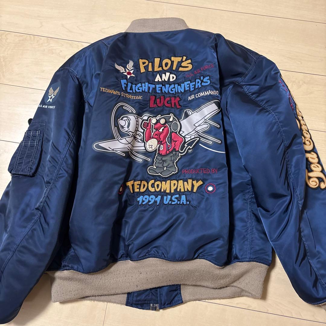 TED COMPANY MA-1 フライトジャケット ネイビー