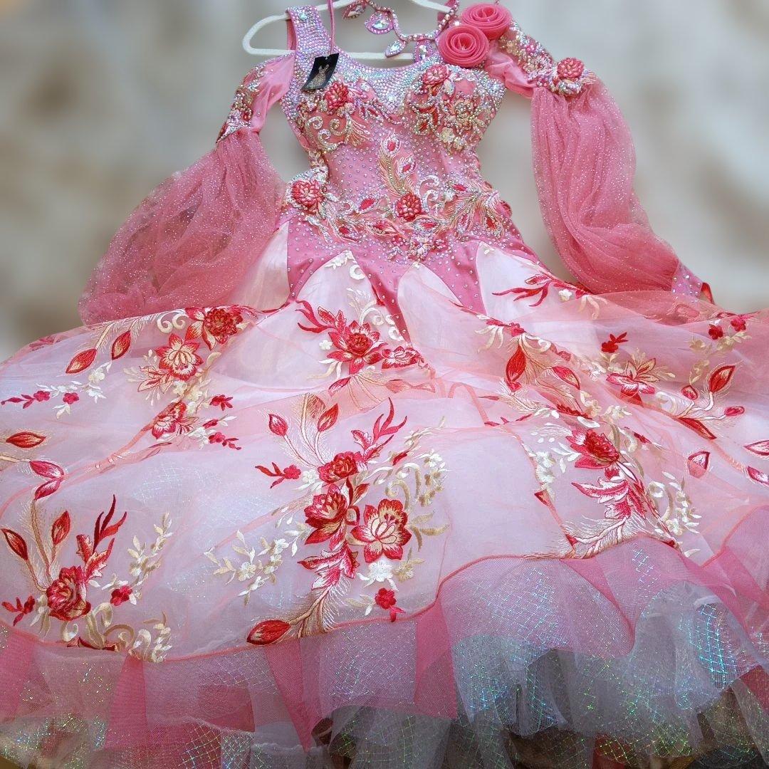 社交ダンス　競技会、デモ用ドレス