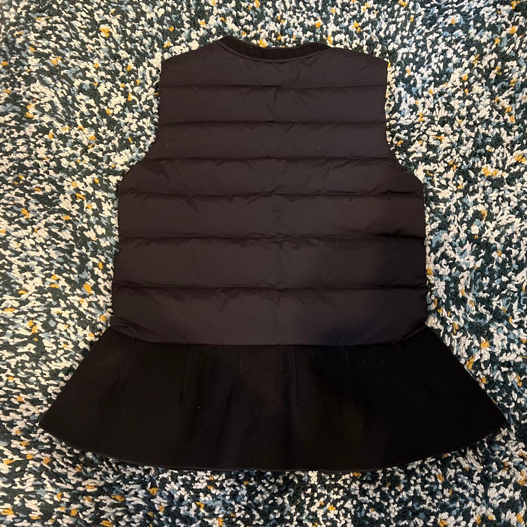 sono ソーノ ペプラムダウンベスト　ブラック　サイズ1