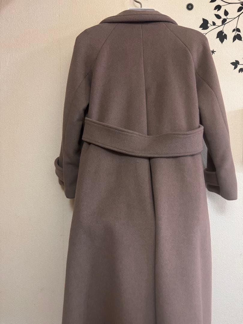 コヒナ XS バックフレアチェスターコート ロング丈 Aライン ウール