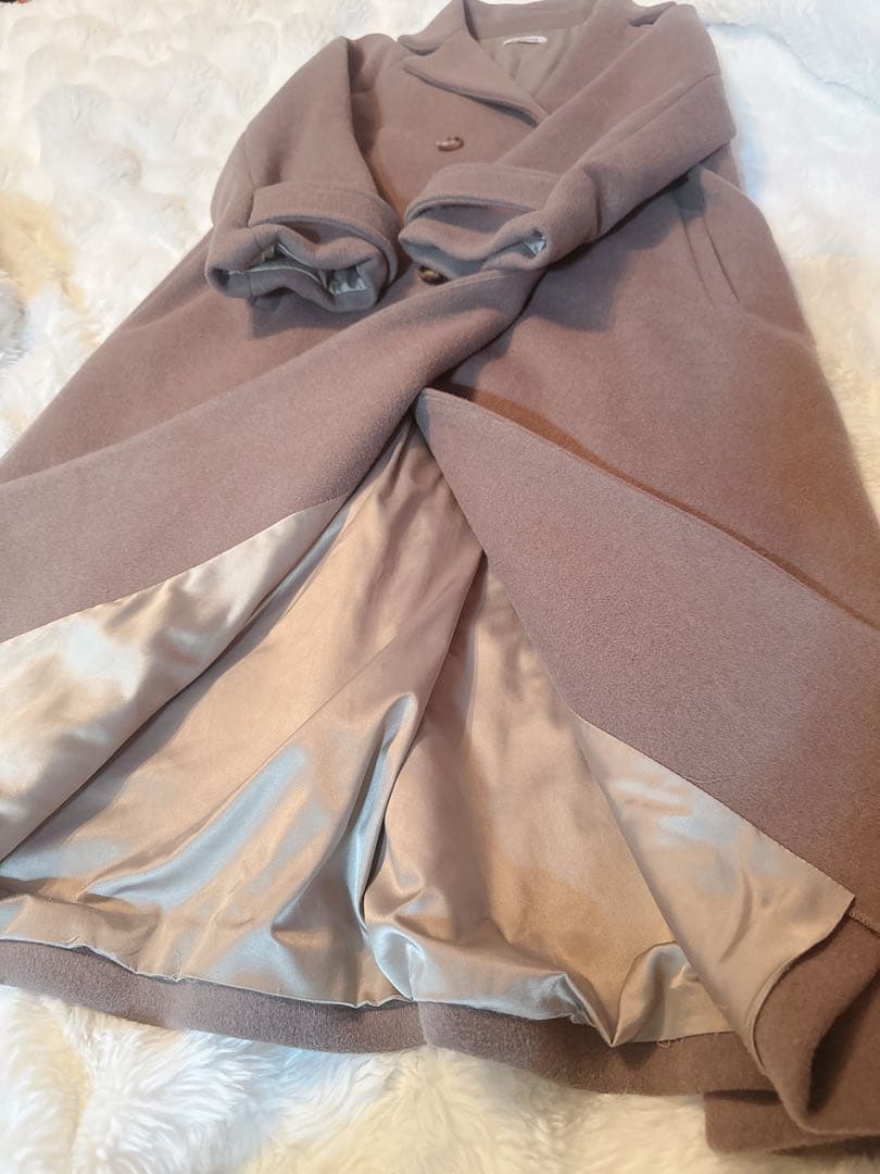 コヒナ XS バックフレアチェスターコート ロング丈 Aライン ウール