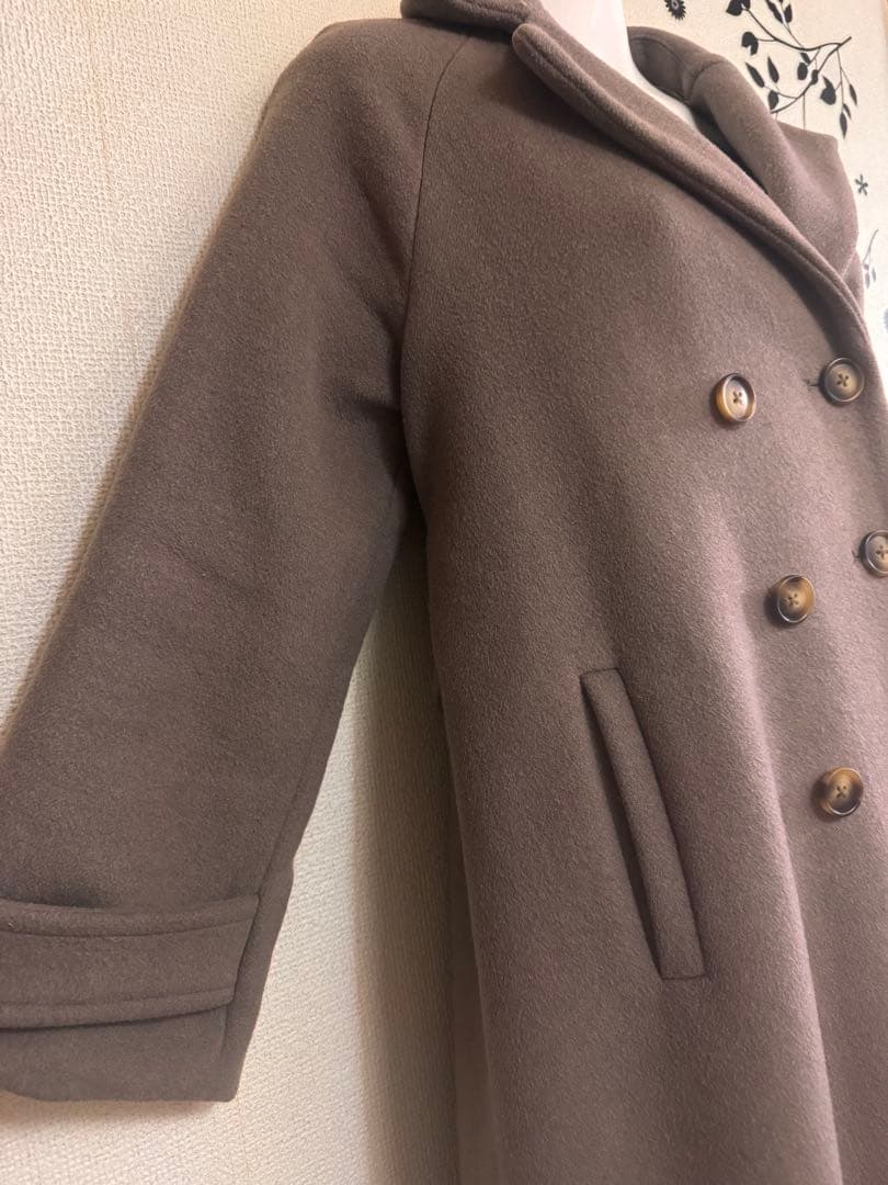 コヒナ XS バックフレアチェスターコート ロング丈 Aライン ウール