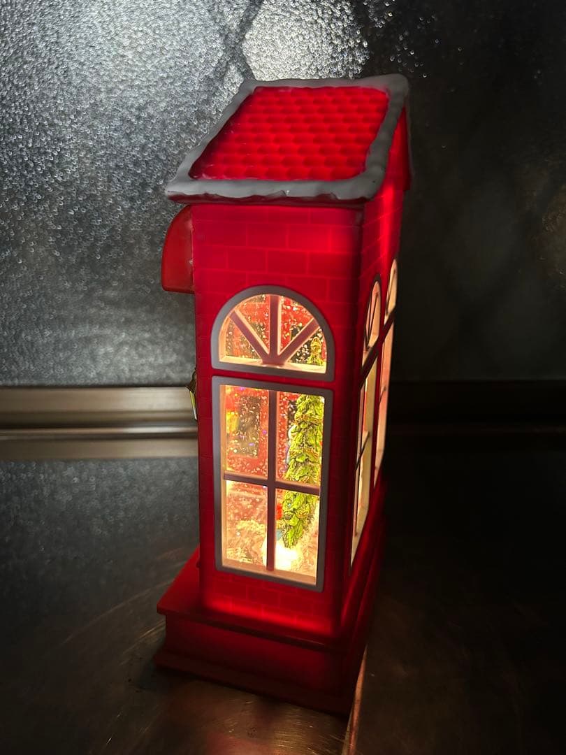 クリスマス装飾 サンタとツリー雪だるま　乾電池式ライトアップ