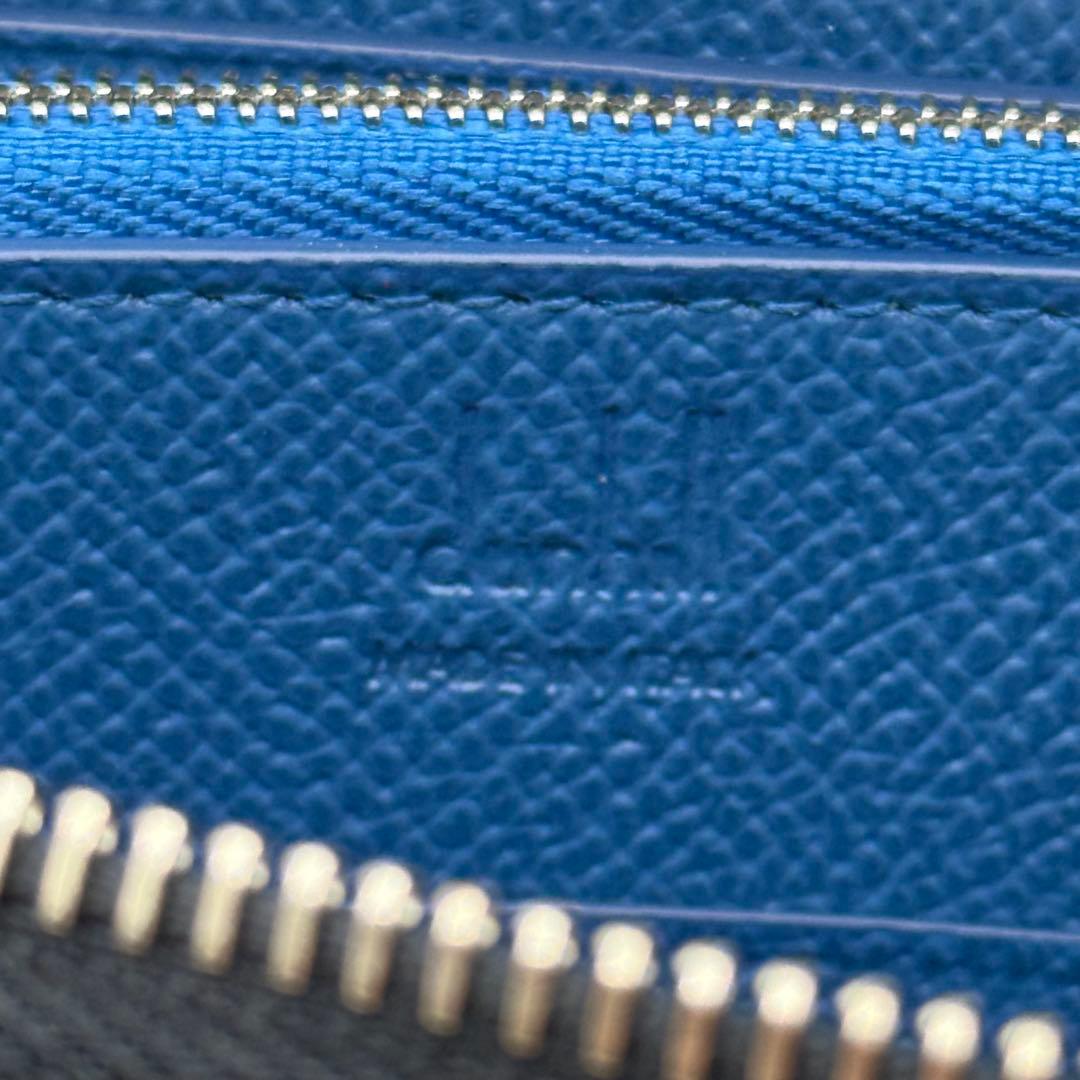 dunhill ダンヒル カドガン ラウンドファスナー 長財布 ネイビー カード