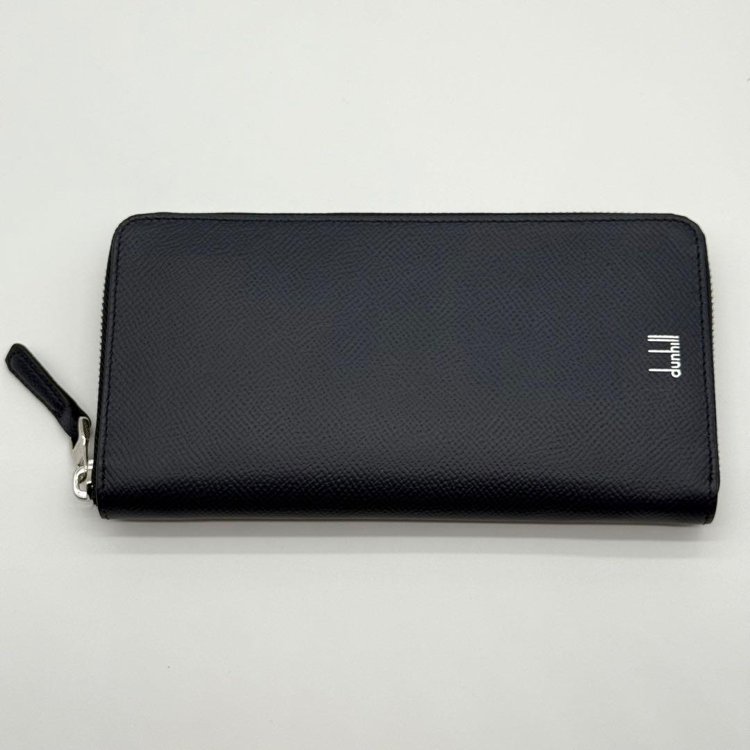 dunhill ダンヒル カドガン ラウンドファスナー 長財布 ネイビー カード