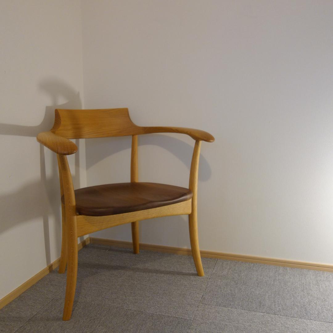 HIDAクレセントアームチェア②メーカー保証 中SG262A　OWA希少ツートン