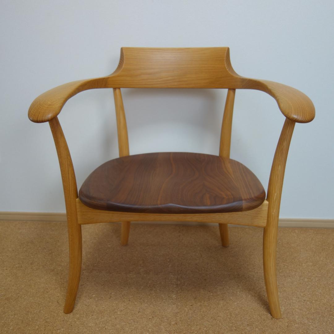 HIDAクレセントアームチェア②メーカー保証 中SG262A　OWA希少ツートン