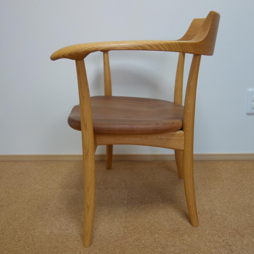 HIDAクレセントアームチェア②メーカー保証 中SG262A　OWA希少ツートン