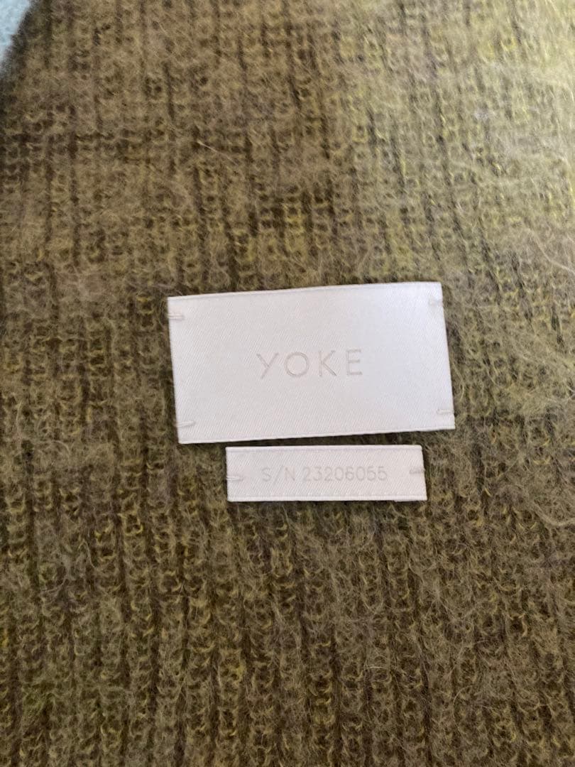 YOKE ヨーク23aw キッドモヘアウールスカーフ　ランウェイ着用モデル