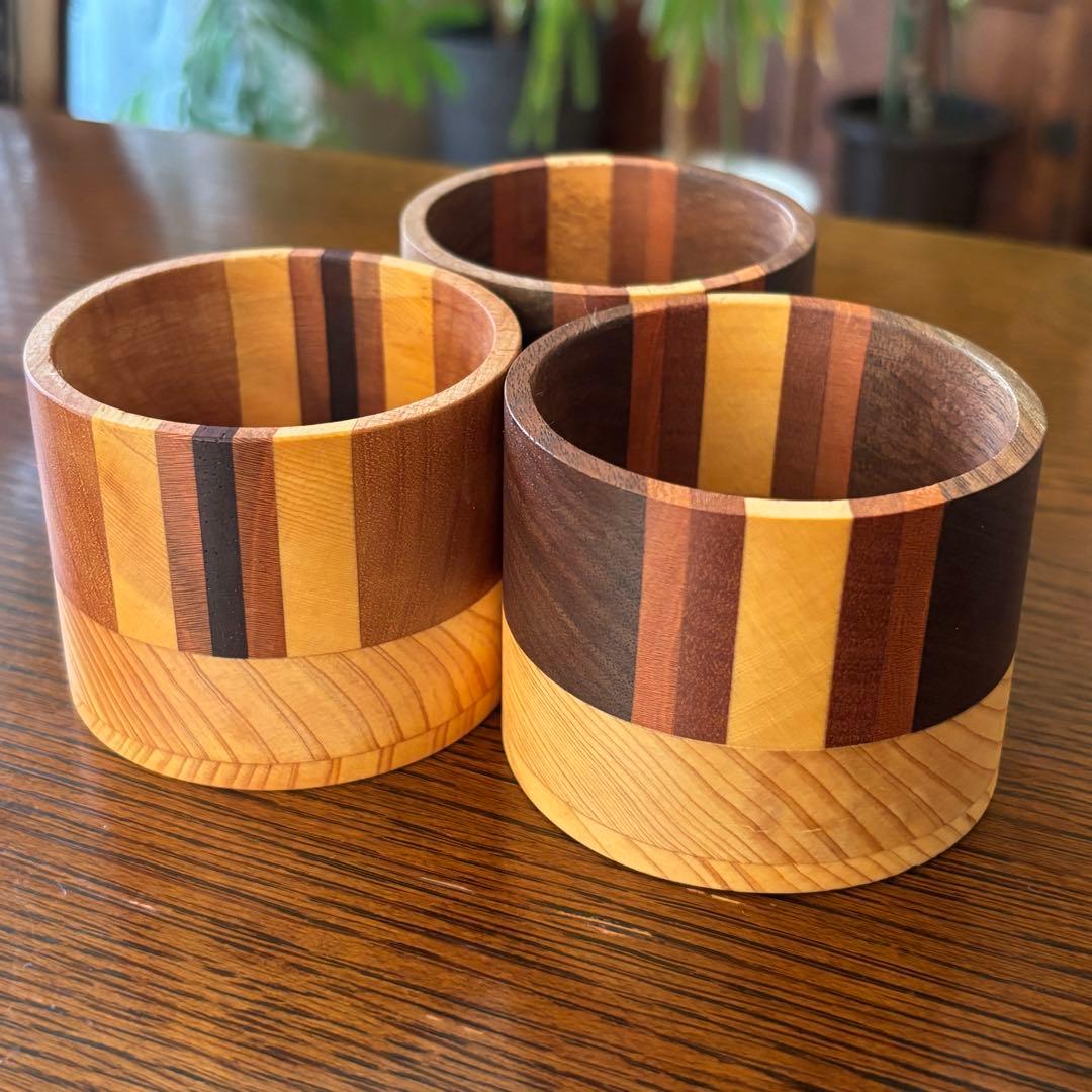 ΣＮ+F/9 paper cup holder 寄せ木カップ エヌエフナイン